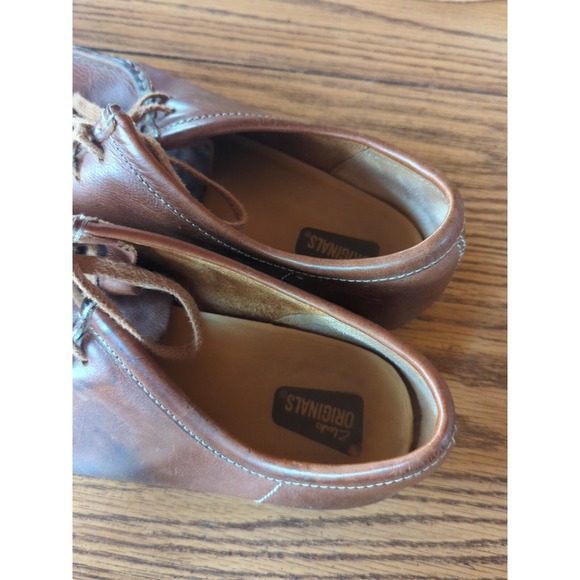 Men\'s Clarks Wallabee Chestnut Brown 10.5‎ G Wallabees Loafers Moccasins Shoes